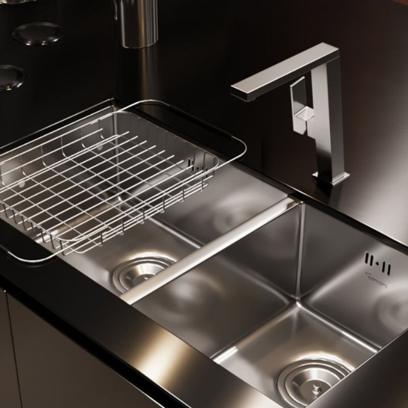 Ảnh chậu rửa bát inox 2 hố Konox Cube 8144DU Ảnh chậu rửa bát inox 2 hố Konox Cube 8144DU