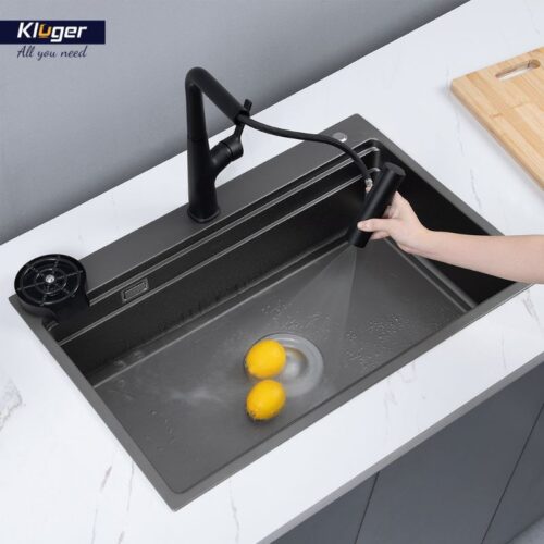 Ảnh chậu rửa bát 1 hố Kluger KWF8161FB-S76