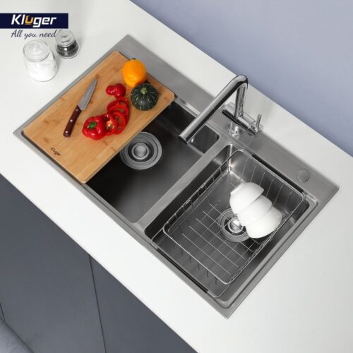 Chậu rửa bát 2 hố Kluger KW8211S-S84 3 Ảnh chậu rửa bát 2 hố Kluger KW8211S-S84