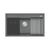 Chậu rửa bát đá 1 hố Konox Terra 860S Grey 2 Chậu rửa bát đá 1 hố Konox Terra 860S Grey
