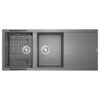 Chậu rửa bát Konox Granite Sink Livello Smart 1160 – Grey 2 Chậu rửa bát Konox Granite Sink Livello Smart 1160 – Grey