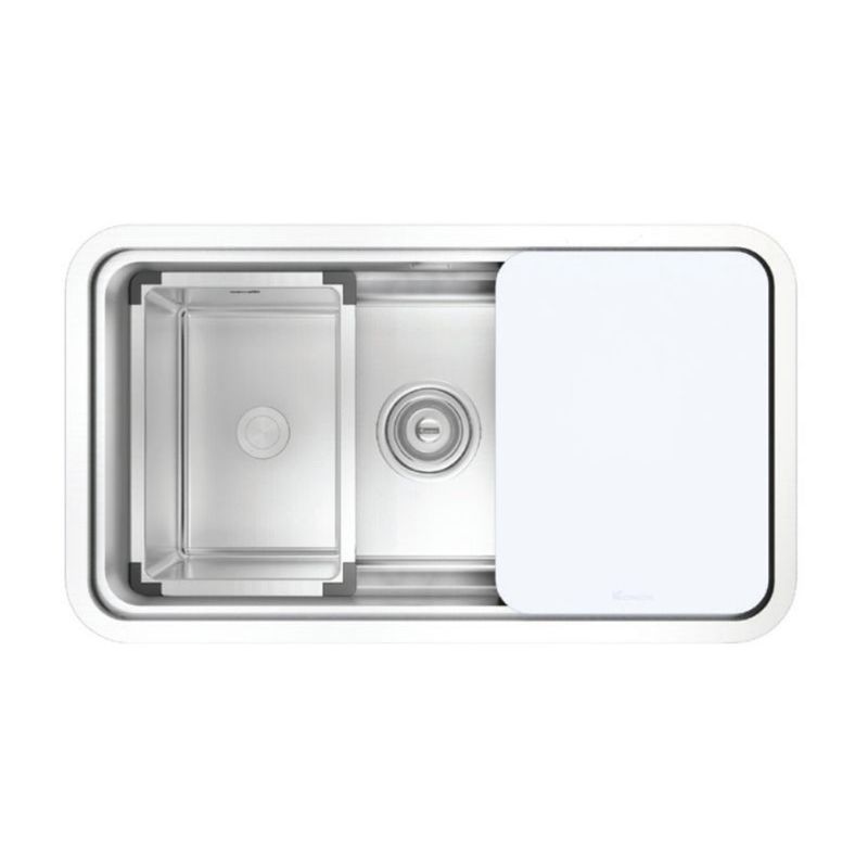 Chậu rửa bát inox 1 hố Konox KN8347SU Dekor Chậu rửa bát inox 1 hố Konox KN8347SU Dekor