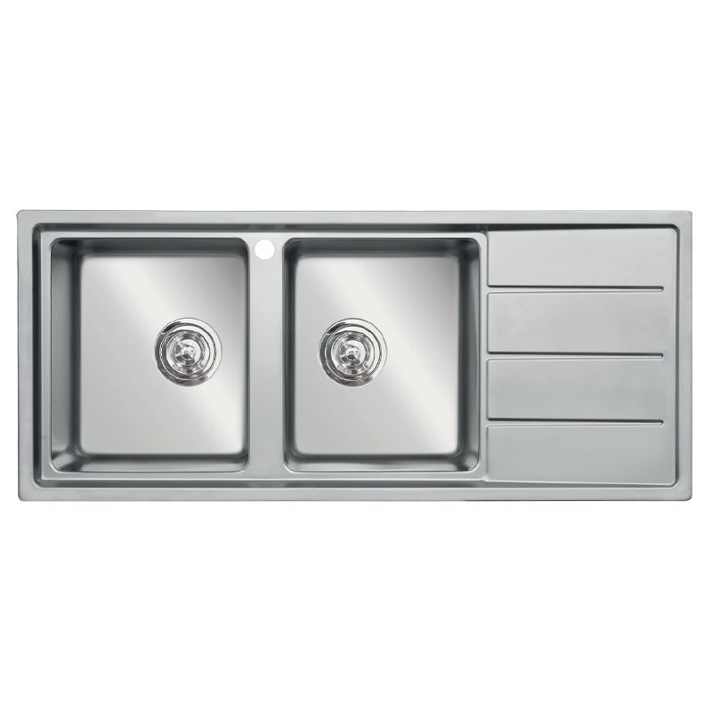 Chậu rửa bát inox 2 hố Konox Beta 1160 Bàn Phải Chậu rửa bát inox 2 hố Konox Beta 1160 Bàn Phải