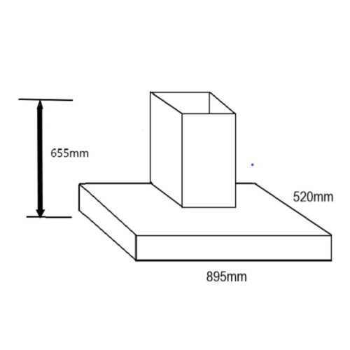 Máy hút mùi áp tường Junger HRJ-901 4 Kích thước máy hút mùi áp tường Junger HRJ-901