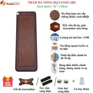 Thảm/nệm đá nhiệt nóng Hàn Quốc Fanocare KT 50*150cm FN01A (Tặng quà)