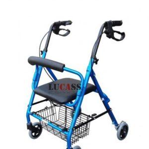 Xe đẩy người cao tuổi, người già thương hiệu Lucass màu xanh dương