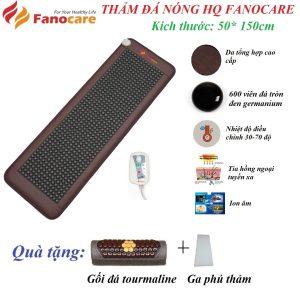 Thảm/nệm đá nhiệt nóng Tomanline FN01R đá tròn đen bóng kích thước 50*150cm (Tặng quà)