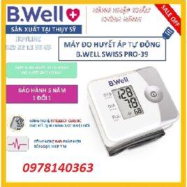 MÁY ĐO HUYẾT ÁP CỔ TAY BWELL SWISS PRO-39 – CHÍNH HÃNG THỤY SỸ – BẢO HÀNH 5 NĂM – 1 ĐỔI 1