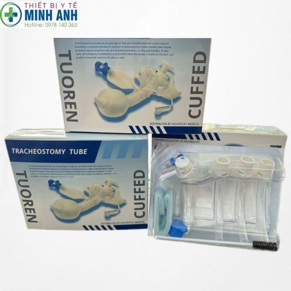 Mở khí quản 2 nòng Tuoren có bóng , có cửa, có hút trên cuff