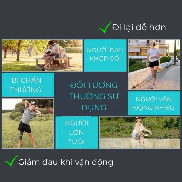 Đai gối có lỗ hở bánh chè Tynor D05, giảm đau khớp gối, hỗ trợ viêm khớp và bảo vệ ổn định khớp gối 3 Bang dau goi co lo ho tynor 5
