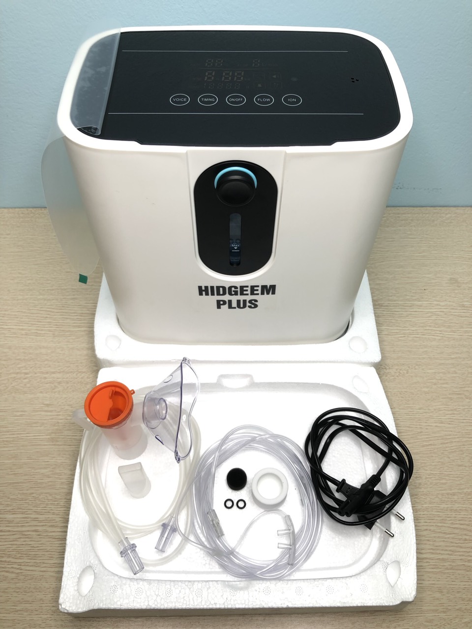 Máy tạo oxy gia đình Hidgeem Plus Công Nghệ ION ÂM Máy tạo oxy hidgeem chính hãng ở tphcm
