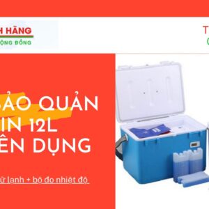 Thùng Bảo Quản Vac-Xin Chuyên Dụng 12 Lít 7 Hộp bảo quản vắc-xin chuyên dụng 12 Lít