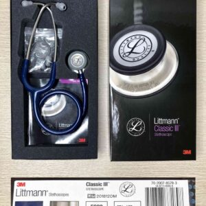 Ống Nghe Littmann Classic III Màu Xanh Navy 5622 thiết kế 2 mặt tiện dụng thăm khám tổng quát cho người lớn và trẻ em