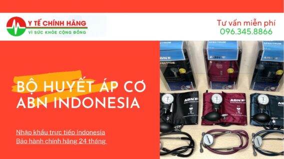 Bộ máy đo huyết áp cơ ABN Màu Xanh Lá 14 Bộ máy đo huyết áp cơ ABN màu đen nhập khẩu Indonesia có tặng kèm ống nghe ABN