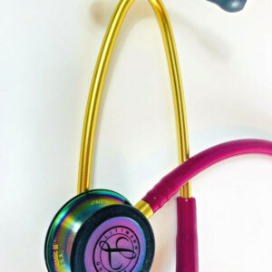 Ống Nghe Littmann Classic III Hồng Raspberry 5806 góc chụp mặt màng nghe, chất liệu cao cấp không bị lạnh khi khám cho bệnh nhân