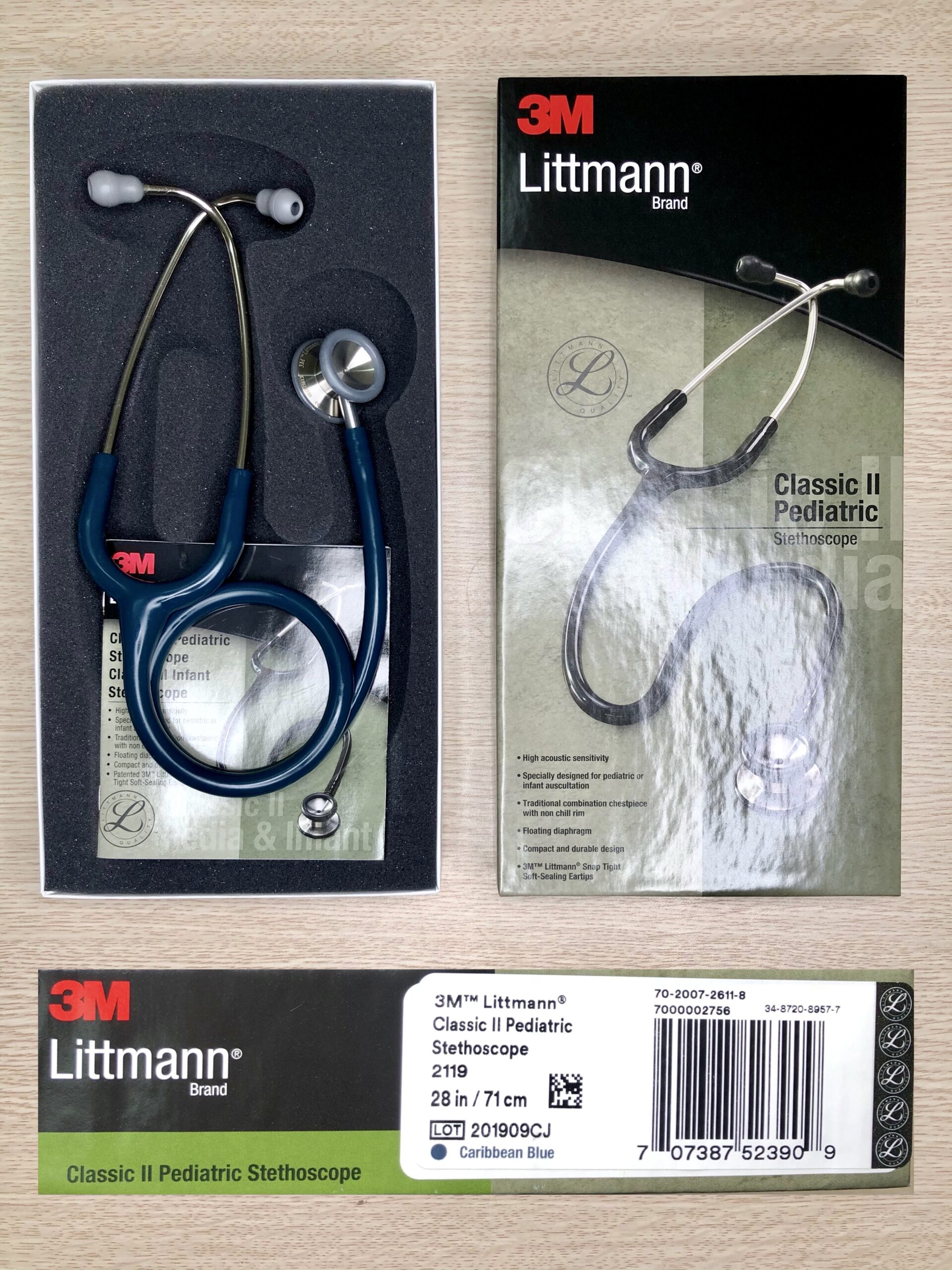 ytechinhhang-ong-nghe-littmann-pediatric Ống Nghe Littmann Classic II Pediatric Xanh 2119