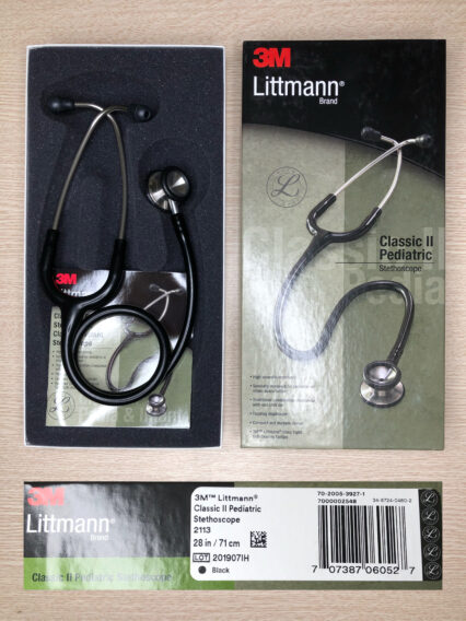 Ống Nghe Littmann Classic II Pediatric Khám Nhi 46 Ống Nghe Littmann Classic II Pediatric Khám Nhi Đen Black 2113