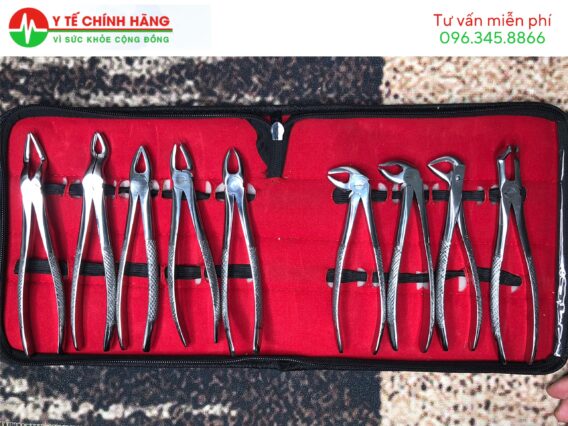 Bộ Kìm Nhổ Răng 9 Chi Tiết 13 Bộ Kìm Nhổ Răng 9 Chi Tiết