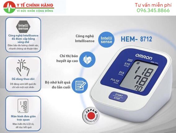 Máy Đo Huyết Áp Omron Hem 8712