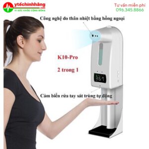 Máy K10 Pro Đo Nhiệt Độ Trán Và Rửa Tay