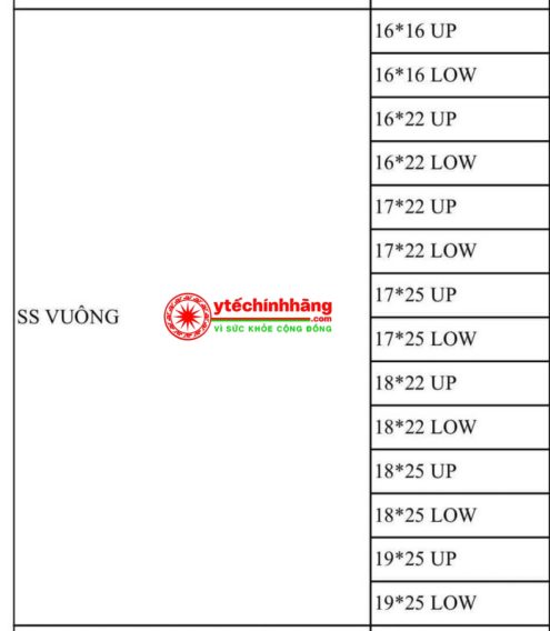 Dây Cung Thép Không Gỉ SS Vuông 12 Day Cung Vuong SS 1