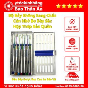 Bộ Bảy Không Sang Chấn Cán Nhỏ Bảy Màu Parkistan