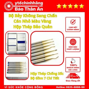 Bộ Bảy Không Sang Chấn Cán Nhỏ Màu Vàng Parkistan