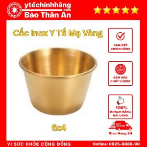 Cốc Inox Mạ Vàng 6x4