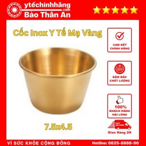Cốc Inox Mạ Vàng 7x4