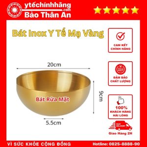 Bát Inox Mạ Vàng 20x9x5