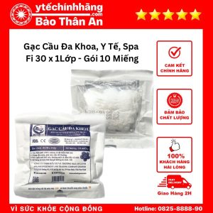 Gạc Cầu Đa Khoa Fi 30 x 1Lớp - Gói 10 Miếng