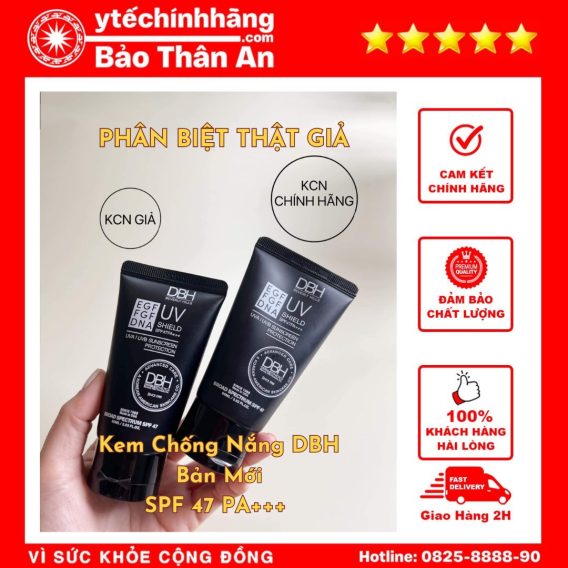 Kem Chống Nắng 60ml DBH EGF FGF DNA UV SHIELD SPF 47 PA+++