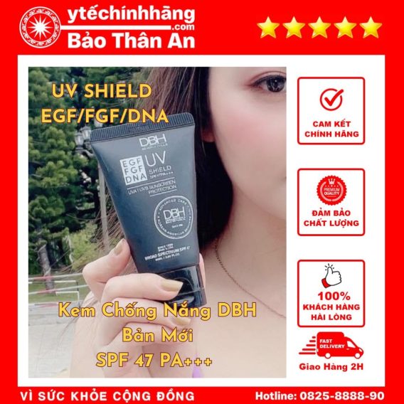 Kem Chống Nắng 60ml DBH EGF FGF DNA UV SHIELD SPF 47 PA+++
