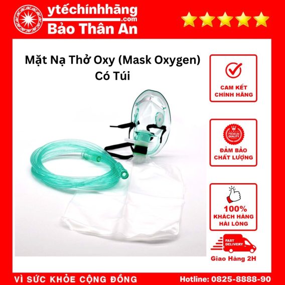 Mặt Nạ Thở Oxy Có Túi (Mask Oxygen)