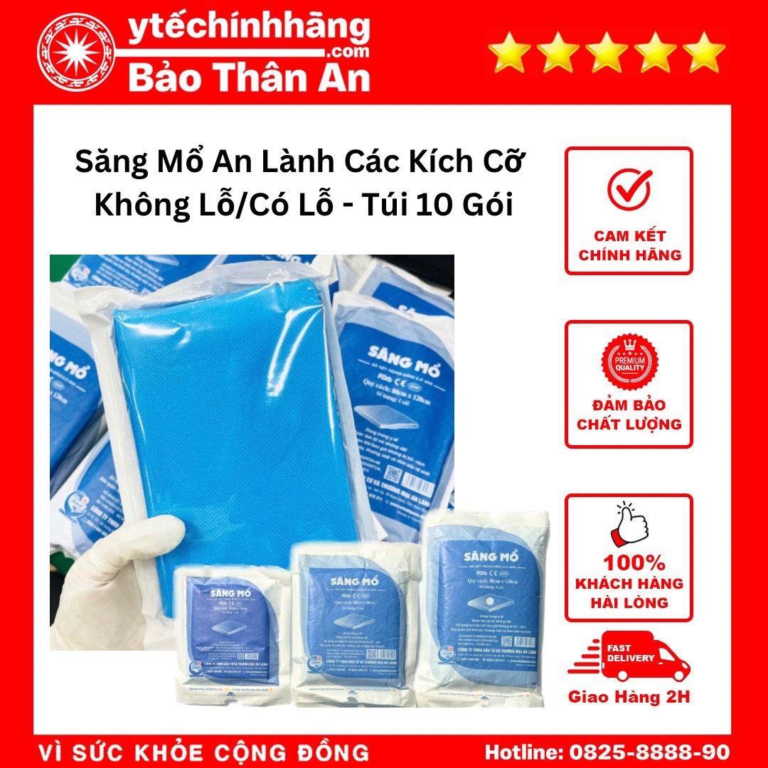 Săng Mổ An Lành Các Kích Cỡ - Không Lỗ_Có Lỗ Săng Mổ An Lành Các Kích Cỡ