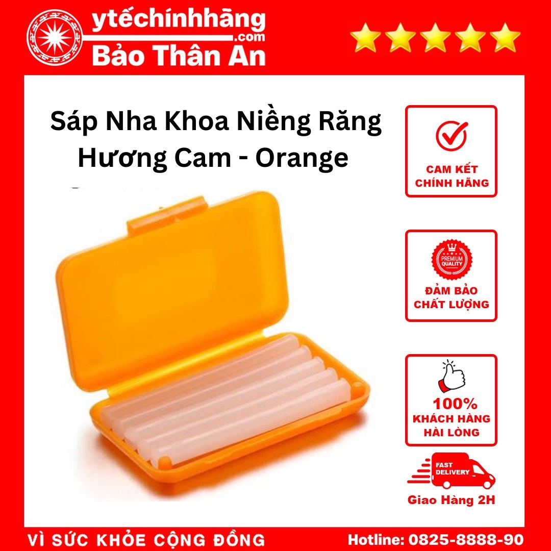 Sáp Nha Khoa Niềng Răng - Hương Cam - Orange Sap Nha Khoa Nieng Rang Huong Cam Orange