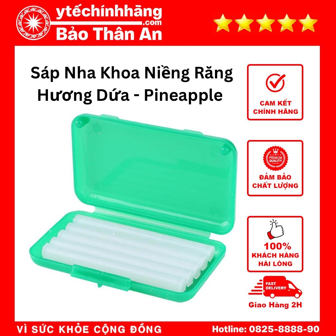 Sáp Nha Khoa Niềng Răng - Hương Dứa - Pineapple Sap Nha Khoa Nieng Rang Huong Dua Pineapple