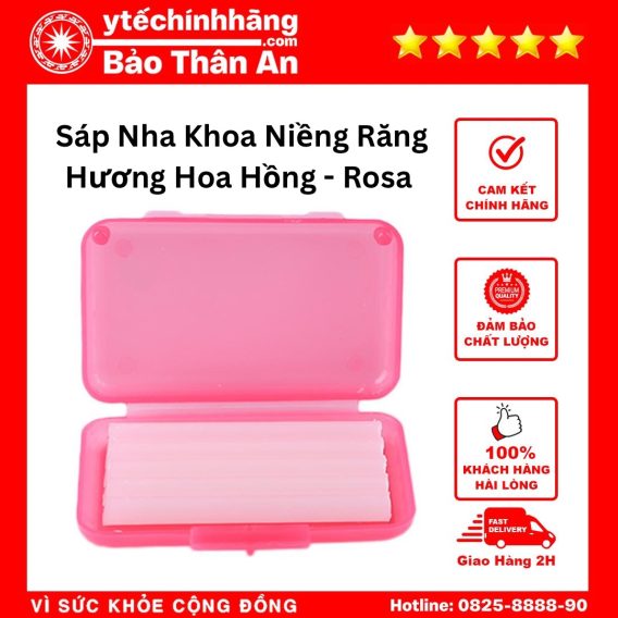Sáp Nha Khoa Vị Trái Cây 64 Sáp Nha Khoa Niềng Răng - Hương Hoa Hồng - Rosa