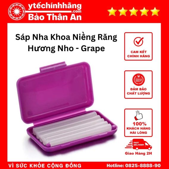 Sáp Nha Khoa Vị Trái Cây 65 Sáp Nha Khoa Niềng Răng - Hương Nho - Grape