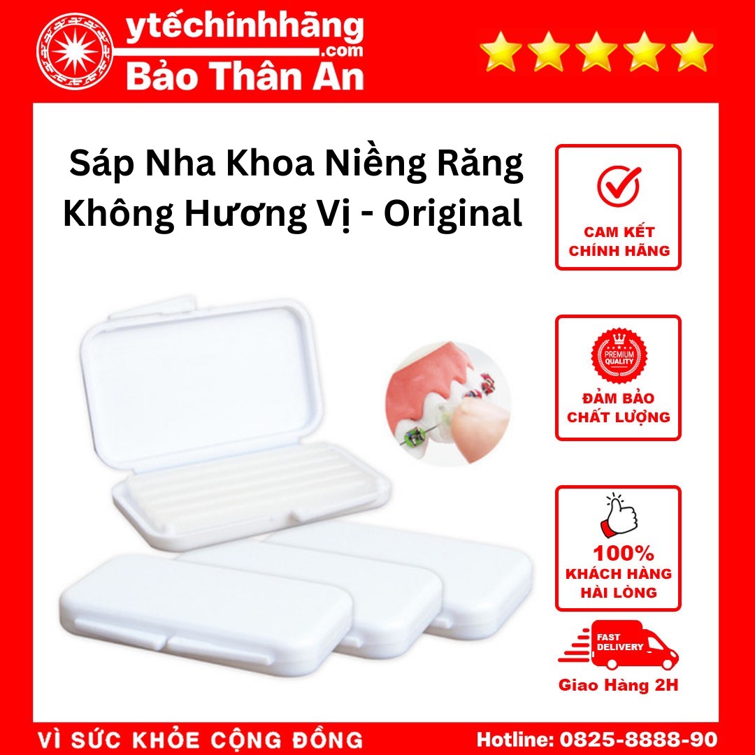 Sáp Nha Khoa Niềng Răng - Không Hương Vị - Original Sap Nha Khoa Nieng Rang Khong Huong Vi Original