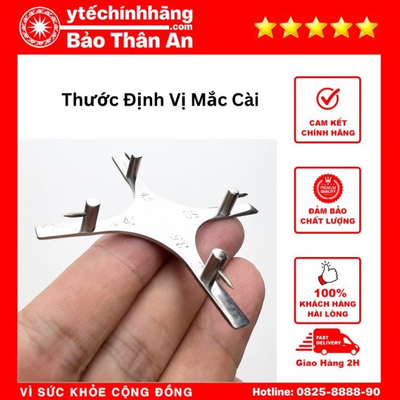 Thước Định Vị Mắc Cài Thép Tốt (Bone bracket gauge)