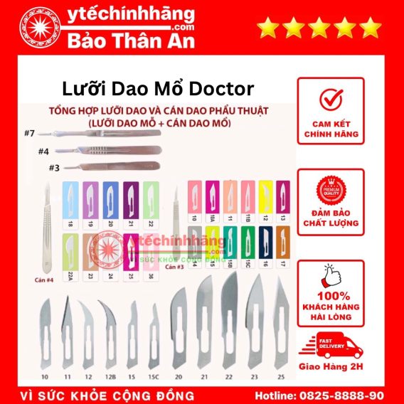 Lưỡi Dao Mổ Doctor Số 10 13 Tong Hop Luoi Dao Va Can Dao Phau Thuat