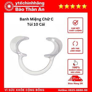 Banh Môi Chữ C Nha Khoa Túi 10 Cái