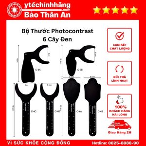 Bộ Thước Photocontrast 6 Cây Đen