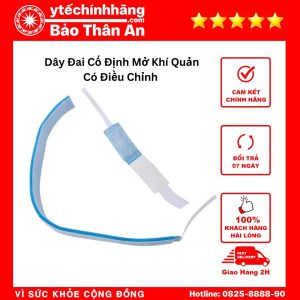 Dây Đai Cố Định Ống Mở Khí Quản Canuyn 15 Dây Đai Cố Định Mở Khí Quản Có Điều Chỉnh