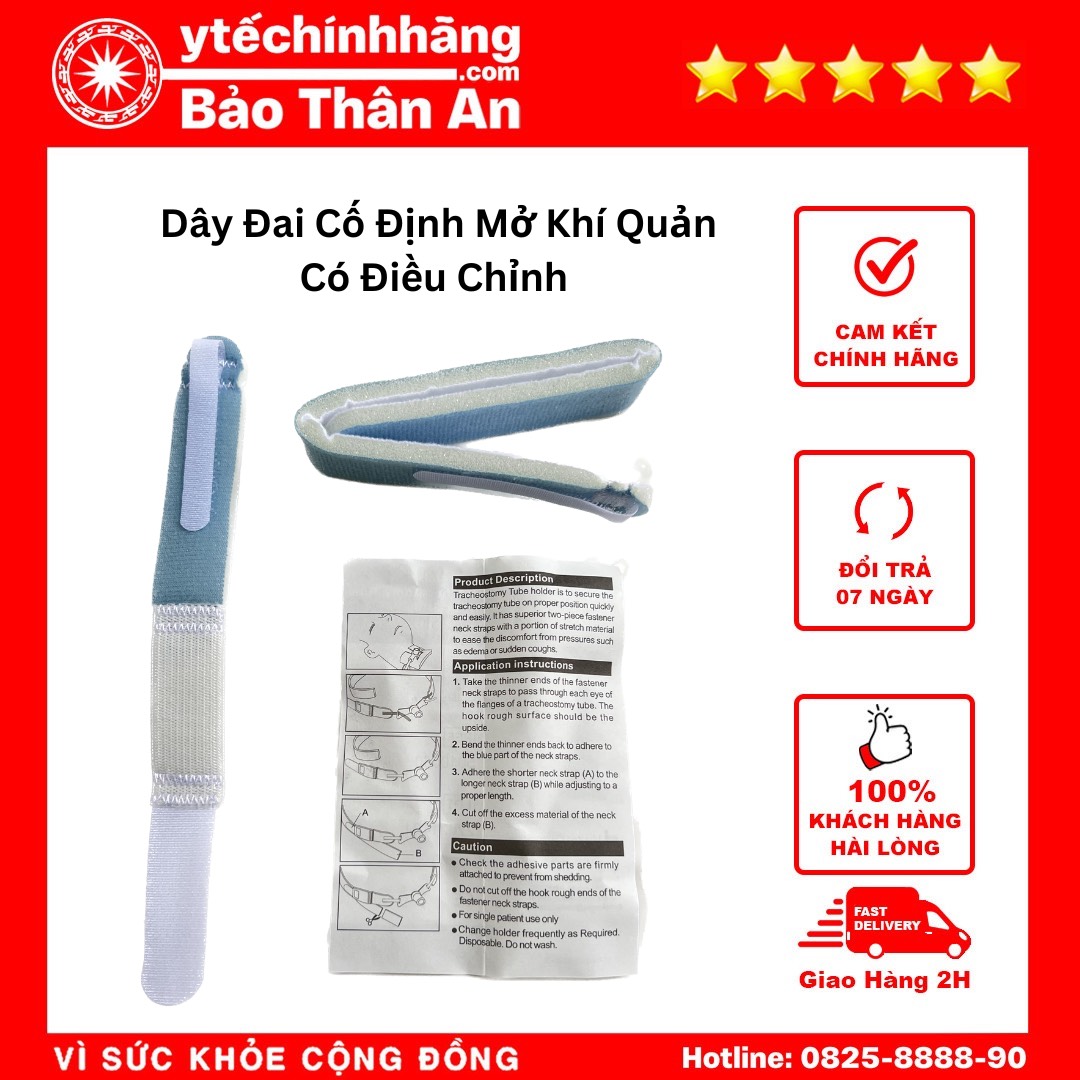 Dây Đai Cố Định Mở Khí Quản Có Điều Chỉnh Day Dai Co Dinh Mo Khi Quan Co Dieu Chinh