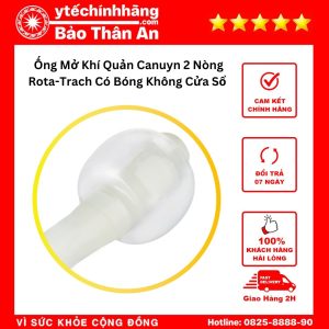 Ống Mở Khí Quản Canuyn 2 Nòng Rota-Trach Có Bóng Không Cửa Sổ