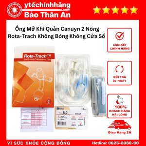 Ống Mở Khí Quản Canuyn 2 Nòng Rota-Trach Không Bóng Không Cửa Sổ 15 Ong Mo Khi Quan Canuyn 2 Nong Rota Trach Khong Bong Khong Cua So 6