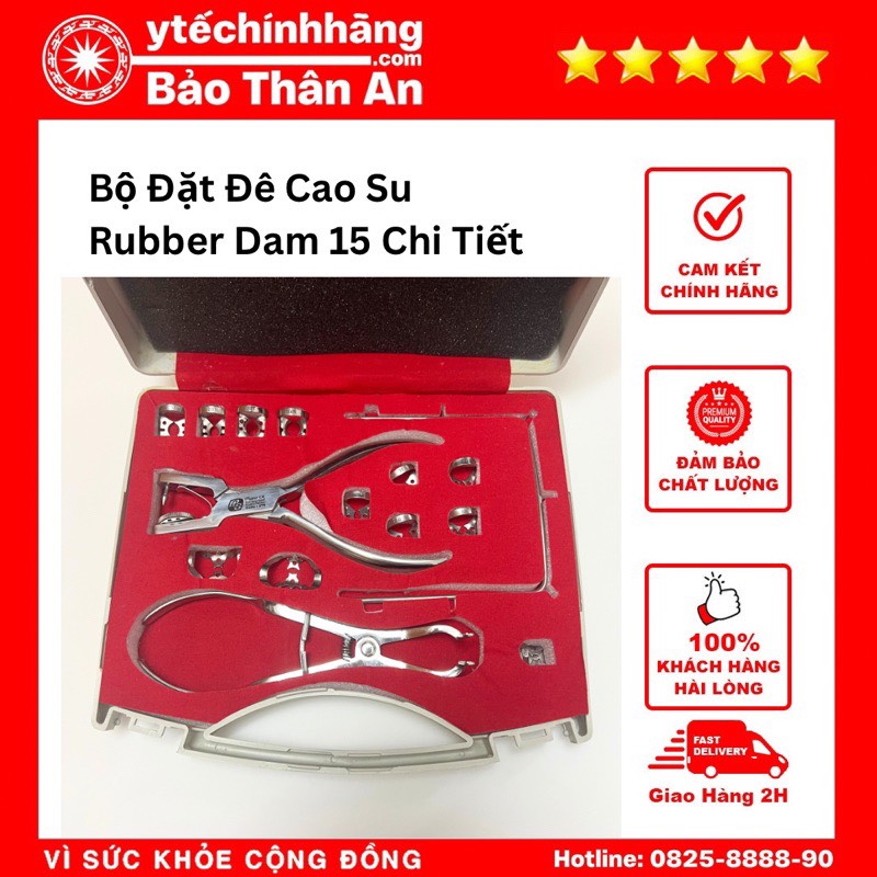 Bộ Đặt Đê Cao Su Rubber Dam 15 Chi Tiết 1 Bộ Đặt Đê Cao Su Rubber Dam 15 Chi Tiết