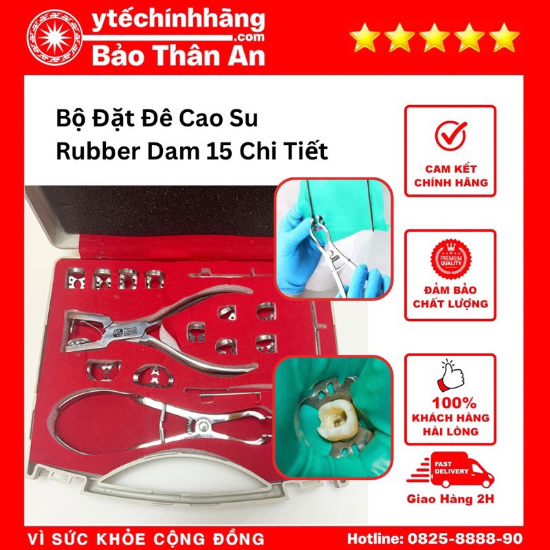 Bộ Đặt Đê Cao Su Rubber Dam 15 Chi Tiết Bo Dat De Cao Su Rubber Dam 15 Chi Tiet
